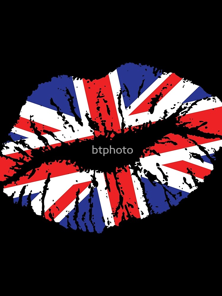 british lips womens chiffon top by btphoto  redbubble