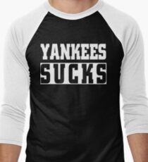 Yankees Sucks Funny Baseball T-Shirt Men's Baseball ¾ T-Shirt