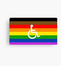 Disabled LGBT flag Canvas Print