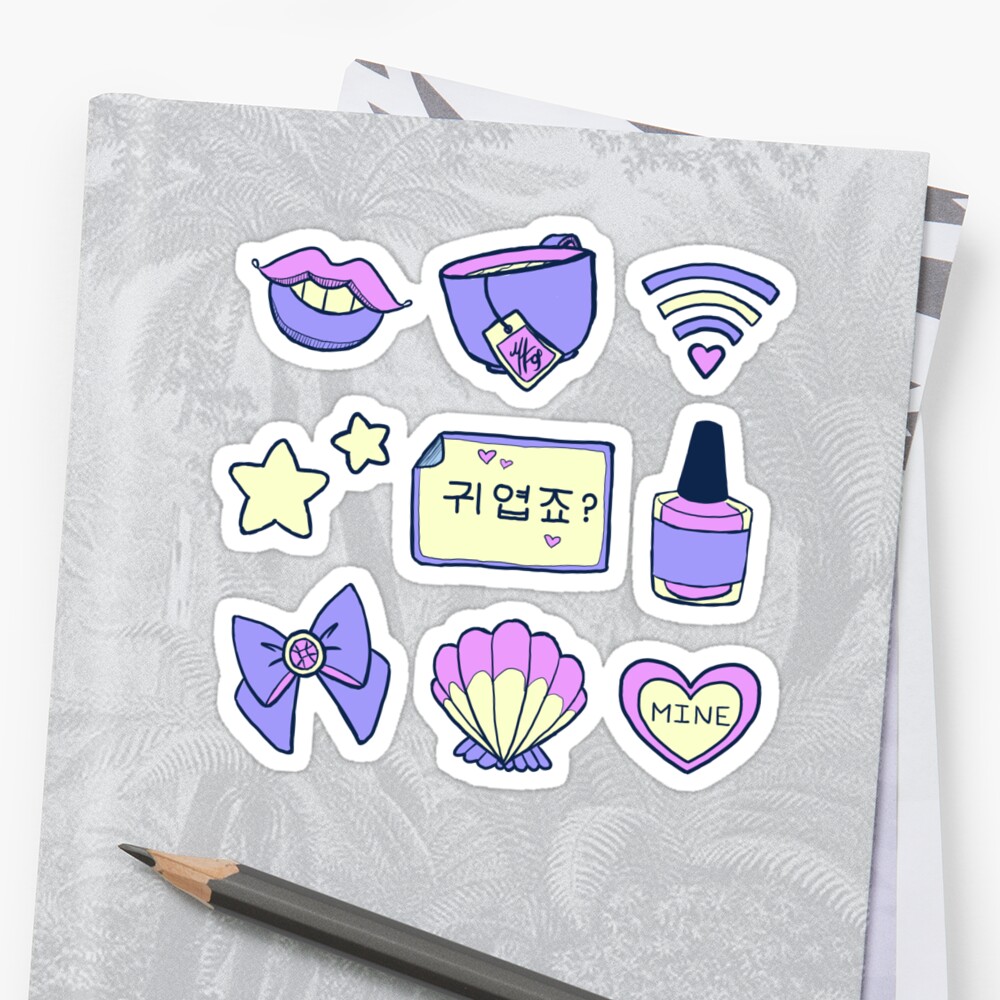 "Soft Pastel Aesthetic" Stickers by MsHollowfox | Redbubble