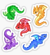 Gem Dragon Pattern Sticker