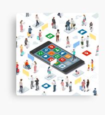 People businessperson marketing communication Canvas Print