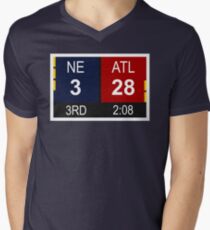 NE 3 vs ATL 28 Champions Comeback Men's V-Neck T-Shirt