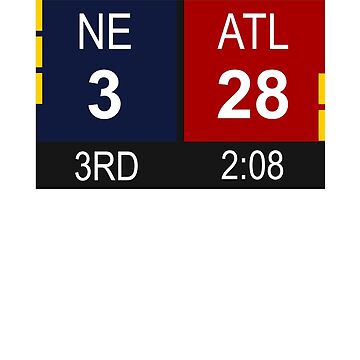 NE 3 vs ATL 28 Champions Comeback Essential T-Shirt for Sale by