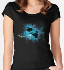 Robots in Space Women's Fitted Scoop T-Shirt
