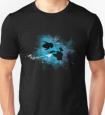 Roboter im Weltraum Slim Fit T-Shirt