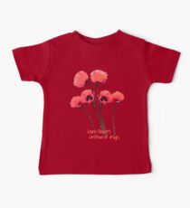 pink poppies Baby Tee