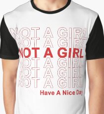 Camiseta gráfica ¡No una niña, ten un buen día!