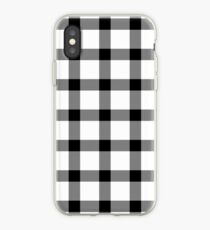 Plaid Cotton White iPhone Case