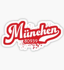 München Munich 80939 Post Code Zip Code Postleitzahl Sticker