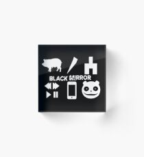 Black Mirror Acrylic Block