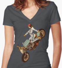 The Worst Bike- Women Who Ride Women's Fitted V-Neck T-Shirt