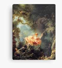The Swing by Jean-Honoré Fragonard Metal Print