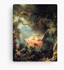The Swing by Jean-Honoré Fragonard Canvas Print