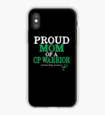 Proud Mom Cerebral Palsy Awareness With Green Ribbon iPhone Case