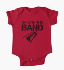 I'm With The Band - Cowbell (Black Lettering) One Piece - Short Sleeve