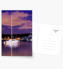 Lonely night on the water Postcards