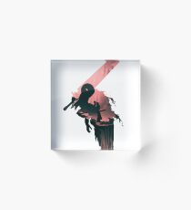 causality (blackandred version) Acrylic Block