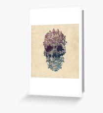 Skull Floral Greeting Card