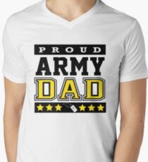 PROUD ARMY DAD TSHIRT Men's V-Neck T-Shirt