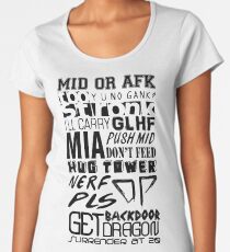 League of Legends Words Women's Premium T-Shirt