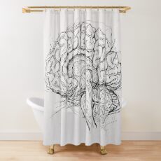 Brain Shower Curtain