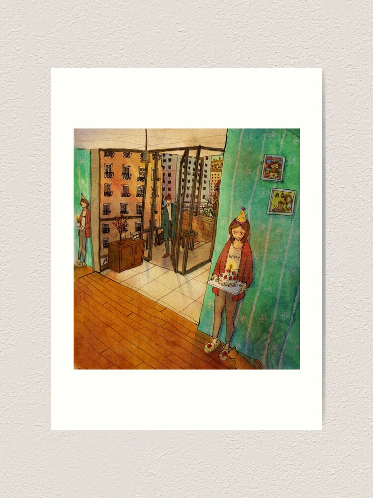 Alternate view of Birthday cake Art Print