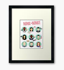 Brooklyn Nine-Nine Squad Framed Print