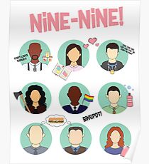 Brooklyn Nine-Nine Squad Poster