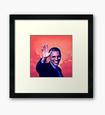 Obama - Coloring Book Framed Print