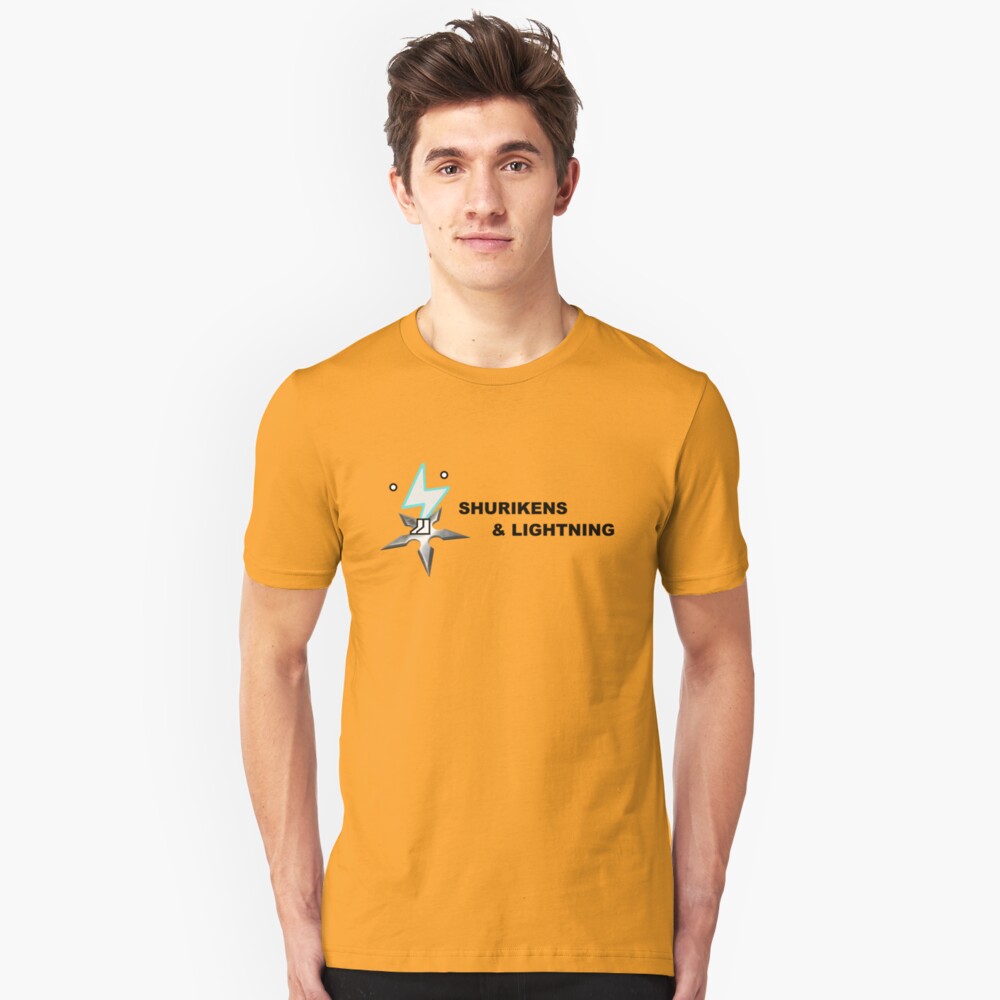 Shurikens and Lightning Slim Fit T-Shirt