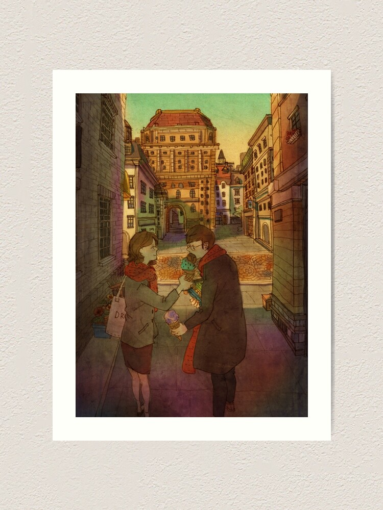 Alternate view of Ice cream in winter Art Print