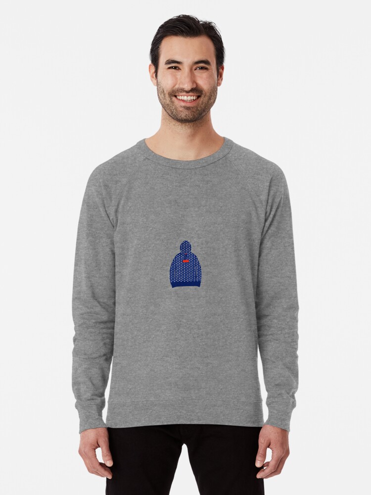 Supreme Box Logo Hoodie Cdg Navy Blue And White Lightweight