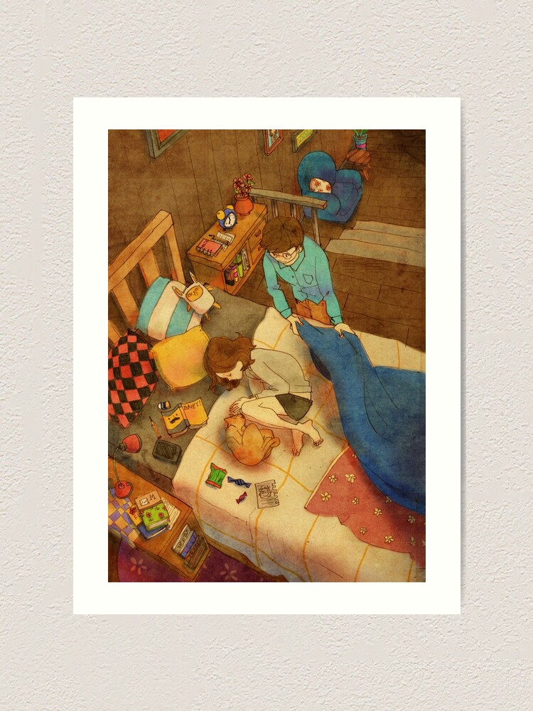 Alternate view of Covering blanket Art Print