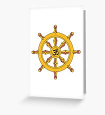 Wheel of Dharma Greeting Card