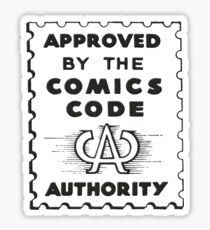 Comics Code Authority Seal Superhero Sticker