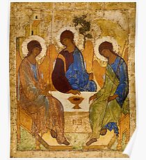 Holy Trinity Painting Rublev Trinity Print Icon Christian Religious Wall art Poster