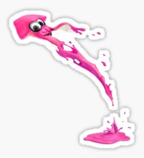 Splatoon 2 Pink Squid Inkling Sticker