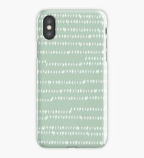 Abstract brush stroke pattern iPhone Case