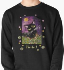 Schwarze Katze,Geschenke fĂĽr Katzenfans Pullover