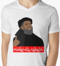 Obama ''moderate rebels'' shirt Men's V-Neck T-Shirt