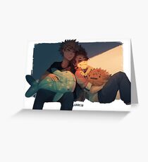 kiribaku Greeting Card