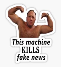 Alex Jones vs. Fake News Sticker