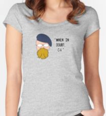 Mythbusters - The Hyneman Women's Fitted Scoop T-Shirt