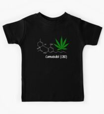 Cannabis CBD Molecule 420 Kids Tee