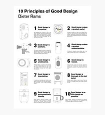 10 Prinzipien guten Designs Fotodruck