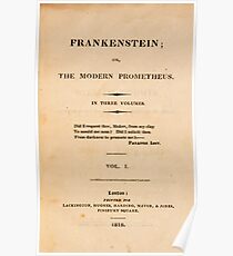 Frankenstein Title page Poster