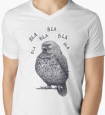 Owl bla bla bla Men's V-Neck T-Shirt