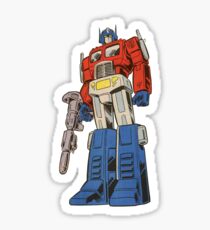 Retro Optimus Prime G1 Comics Sticker