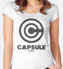 capsule corp logo Women's Fitted Scoop T-Shirt